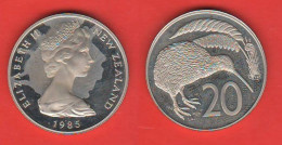 Nuova Zelanda 20 Cents 1985 Proof  New Zeland Nouvelle Zélande - Neuseeland