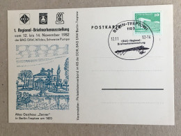 Germany Deutschland - 1982 Berlin Treptow Regional Briefmarken Ausstellung Exhibition - Briefe U. Dokumente