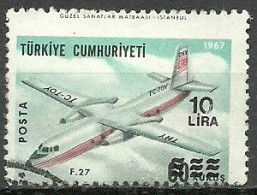 Turkey; 1981 Surcharged Regular Issue Stamp ERROR "Shifted Perf." - Usati