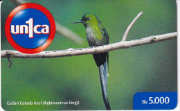 TARJETA DE UNICA DE VENEZUELA DE UN PAJARO COLIBRI (BIRD) - Venezuela