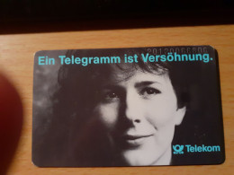 ALLEMAGNE TELEFONKARTE 12 DM - TELEGRAMM FEMME - 11/90 - GSM, Cartes Prepayées & Recharges