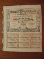 PANAMA - CANAL INTEROCEANIQUE  DE PANAMA - OBLIGATION NOUVELLE DE 1 000 FRS - 2ème SERIE - PARIS 1887 - COULEUR BEIGE - Altri & Non Classificati