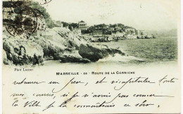 2599 - Bouches Du Rhone - MARSEILLE :  ROUTE DE LA CORNICHE  -   1901 --  Lacour 58 -   Rare - Endoume, Roucas, Corniche, Beaches