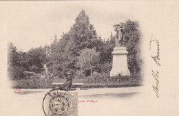 42. MONTBRISON. CPA. JARDIN D'ALLARD . ANNEE 1902 + TEXTE - Montbrison