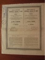 ESPAGNE -  MADRID 1890 - CHEMINS DE FER ASTURIES, GALICE ET LEON - BONS DE LIQUIDATION DE 500 FRS - ETAT MOYEN - Other & Unclassified