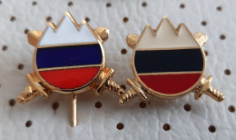 Military Army Slovenian Army Forced Coat Of Arms Slovenia Pins - Militaria