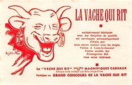 Buvard La Vache Qui Rit Benjamin Rabier Usine Lons Le Saunier - Lebensmittel