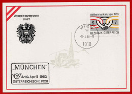 ÖPT - Ausstellungskarten - MÜNCHEN  Mit Der Nr. 6  Vom 8.- 10. April 1983 - Other & Unclassified