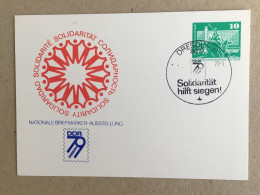 Germany Deutschland - 1979 DDR Nationale Briefmarken Ausstellung Philatelic Exhibition Solidarity - Storia Postale