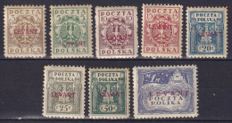 POLOGNE - 8 Valeurs De 1921 FAUX - Levant (Turquie)