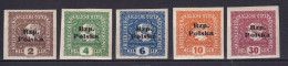 POLOGNE - Les 5 Journaux RZP. POKSKA  - Used Stamps