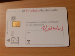 ALLEMAGNE TELEFONKARTE 12 DM - KIELER WOCHE - 04/94 - [2] Mobile Phones, Refills And Prepaid Cards