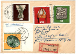 Germany - DDR R - Letter 1970 Greiz - Stamps : 1970 Archaeological Findings - Storia Postale