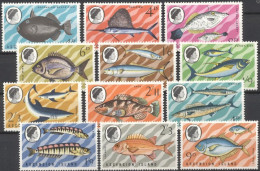 Ascension 1968, Fishes, 12val - Ascension