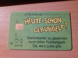 ALLEMAGNE TELEFONKARTE 12 DM - RUBBEL-SPASS - 09/94 - GSM, Cartes Prepayées & Recharges