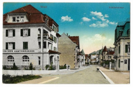 WALD: Bahnhofstrasse Mit ZKB Und Restaurant 1915 - Wald