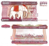 Myanmar 5000 Kyats ND [2009] P-81 UNC - Myanmar