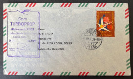 Allemagne 1959 Lettre Par  Avion Liaison Aerienne Portugal - Lettres & Documents