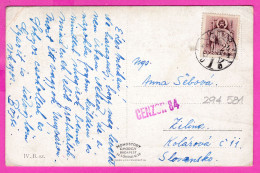 294581 / WW2 Hungary - Ungvár , Ukraine - Uzshorod, Uzhhorod, Uzhorod PC 1942 CENSOR 84 USED 24f. St Stephen - Brieven En Documenten