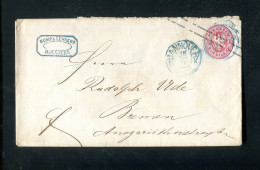 PREUSSEN - Ganzsachenumschlag Mi. U 23A Mit Blauem K2 "HANNOVER" Nach Bremen (A2405) - Postal  Stationery