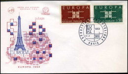 Frankrijk - FDC  - Europa CEPT - 1963