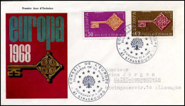 Frankrijk - FDC - Europa CEPT 1968 - 1968