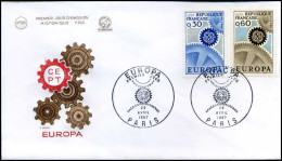 Frankrijk - FDC - Europa CEPT 1967 - 1967