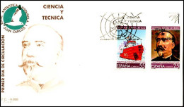 Spanje - FDC - Base Antartica Espanola Juan Carlos I - Programmi Di Ricerca