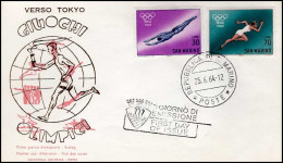 San Marino - FDC - Tokyo 1964 - Estate 1964: Tokio