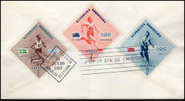 Dominica - FDC - Melbourne 1956 - Sommer 1956: Melbourne
