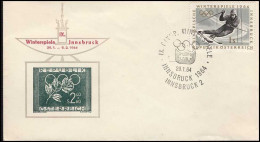 Oostenrijk - FDC - Winterspiele 1964 Innsbruck - Inverno1964: Innsbruck