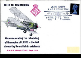 United Kingdom - FDC - Commemorating The Rebuilding Of The Engine Of LS326  -  Swordfish - Altri (Aria)