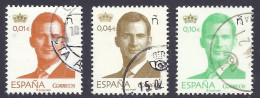 Spain / Espagne 2015 - Rey Felipe VI Definitives, King, Re - Used - Usati