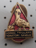 AFDS - Associazione Friulana Donatori Di Sangue Italy Pin Badge Stork - Associations