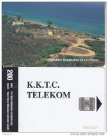 NORTH CYPRUS(chip) - Salamis Ruins(200 Units), Chip SC7(red CN), Used - Zypern