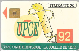 CARTE-PUCE-PRIVEE-PUBLIC-50U-EN368-GemA-05/92-UPCE 92-R°Laqué--V°DN°B2501361B-2600Ex-Utilisé-TBE/RARE - 50 Unidades