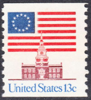 !a! USA Sc# 1625 MNH SINGLE (coil) (a3) - 13-Star Flag - Neufs