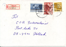 Denmark Registered Cover Rönne Bornholm 12-6-1984 - Cartas & Documentos