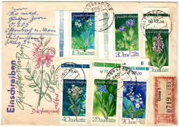 Germany - DDR R - Letter 1970 Greiz - Stamps : 1970 Protected Plants - Storia Postale