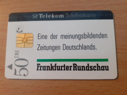 ALLEMAGNE TELEFONKARTE 50 DM -  FRANKFURTER RUNDSCHAU  - 02/94 - [2] Mobile Phones, Refills And Prepaid Cards