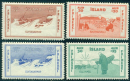 1933 Charity,Ship,Children,Rock Plants,Old Fisherman,Iceland,Island,Mi.168,MNH - Neufs