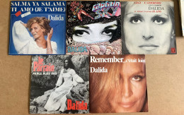 Vinyles 45T - Lot 5 Disques De Dalida - Disco, Pop