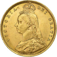 Grande-Bretagne, Victoria, 1/2 Sovereign, 1892, Or, TTB+, KM:766 - 1/2 Sovereign