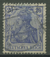 Deutsches Reich 1915/19 Germania Kriegsdruck 87 II D Gestempelt Geprüft - Gebraucht