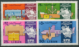Libanon 1974 Weltpostverein UPU Transportmittel 1206/09 Postfrisch - Líbano