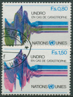UNO Genf 1979 Katastrophenhilfe Seismogramm 81/82 Gestempelt - Used Stamps