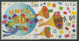 UNO Genf 2001 Postverwaltung UNPA Postbote Posaunen 424/25 Postfrisch - Nuovi