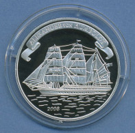 Cook-Inseln 2 Dollar 2008 Humboldt Segelschiff, Silber, PP In Kapsel (m4356) - Cookeilanden