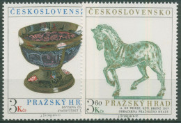 Tschechoslowakei 1977 Prager Burg 2375/76 Postfrisch - Unused Stamps