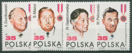 Polen 1989 Persönlichkeiten Ordensträger 3207/10 Postfrisch - Unused Stamps